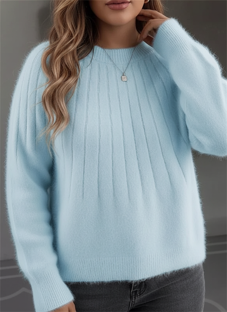 Sylis Soft Ribbed Sweater | Plus Sizes