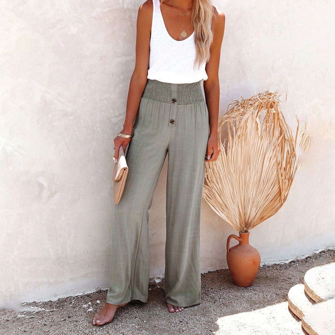 Sylis | Relaxed High-Waist Loose Pants