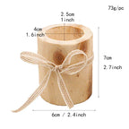 Wood Candle Holders
