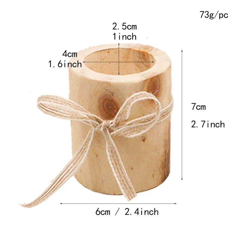 Wood Candle Holders