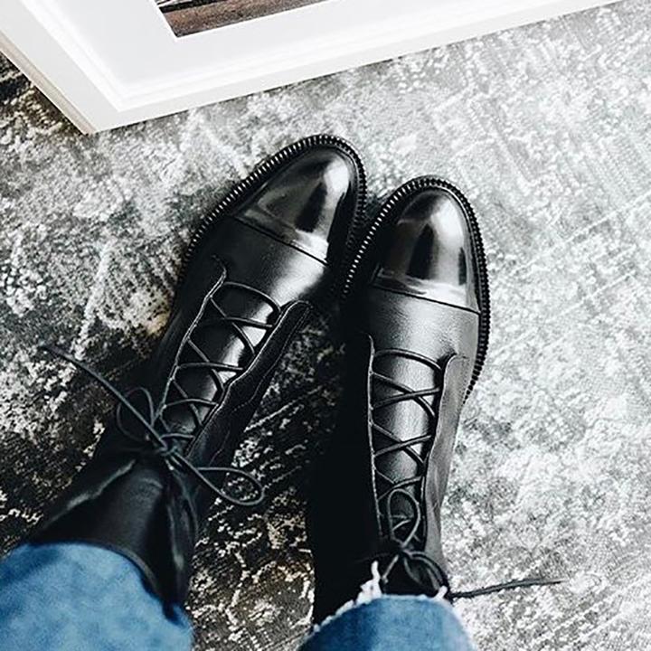 Sylis | Timeless Lace-Up Ankle Boots