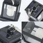 Solar Lantern with LED Candle – Hanging Lamp for Garden & Terrace, Decorative Light for Outdoor