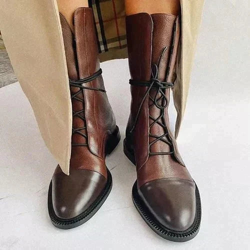 Sylis | Vintage look heeled boots