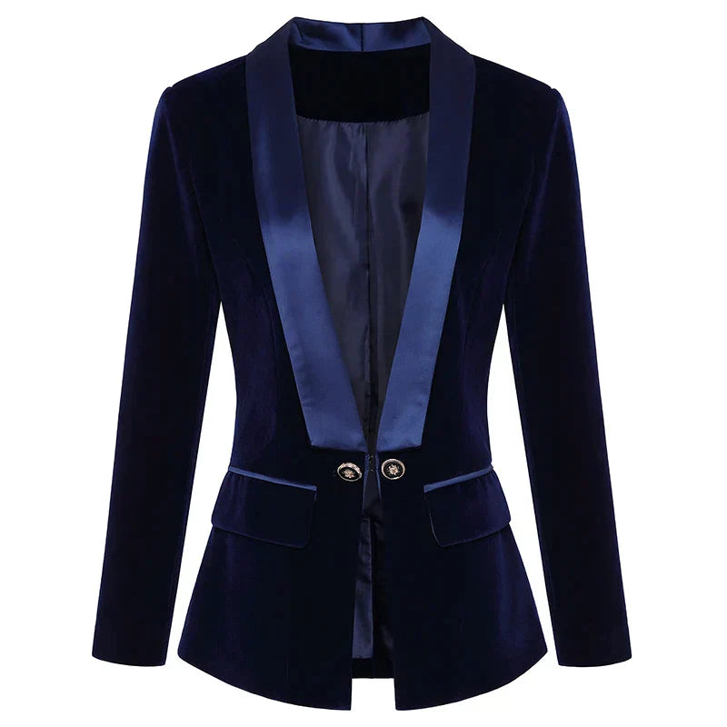 Sylis | Velvet Smoking jacket with satin lapels