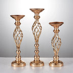 Elegant Candle Holder Set with Metal Stand
