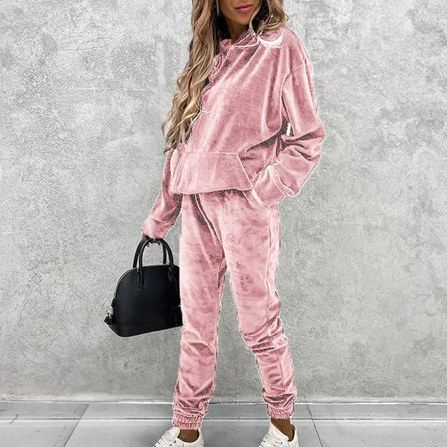 Sylis | Luxury Velvet Jumper And Jogging Pants Set