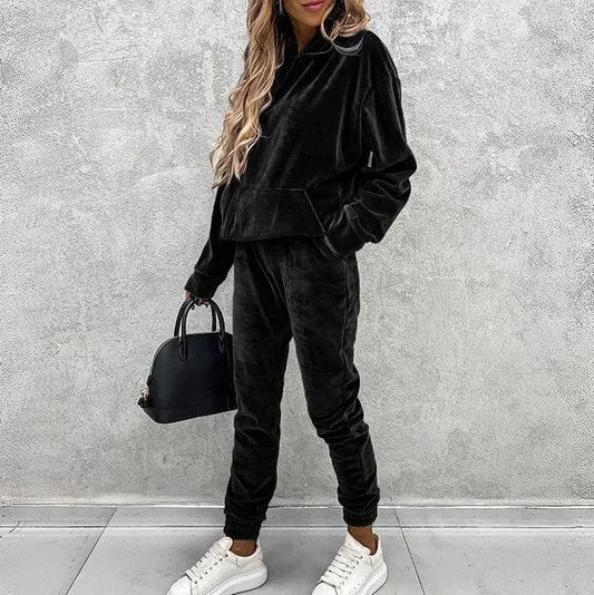 Sylis | Luxury Velvet Jumper And Jogging Pants Set