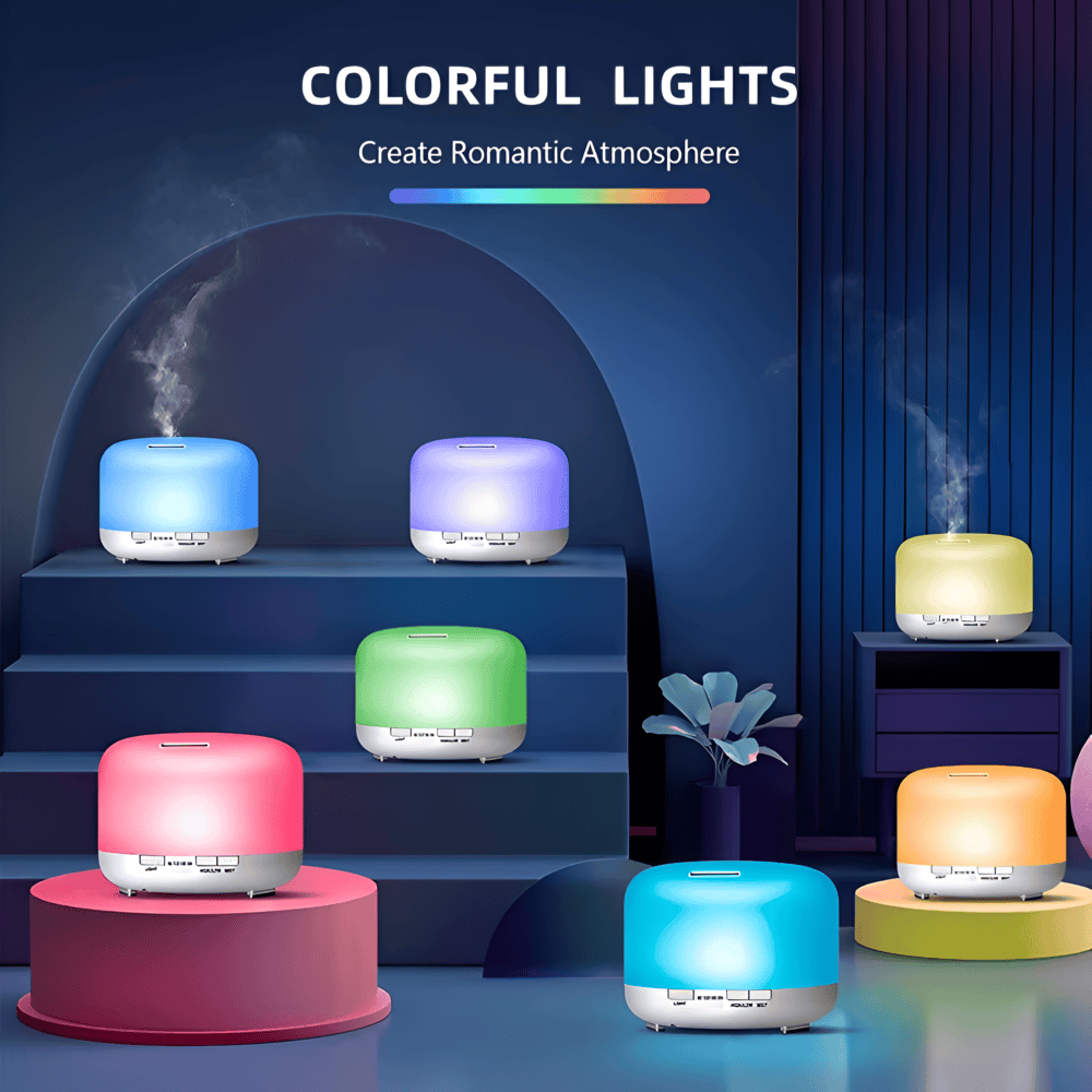 LED Aroma Diffuser with Bluetooth Speaker and Humidifier