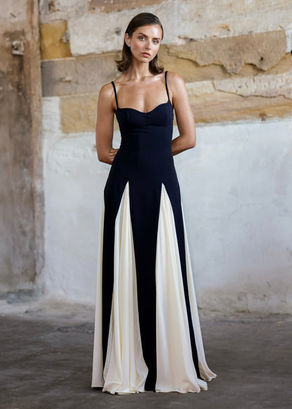 Sylis | Color block spaghetti strap maxi dress