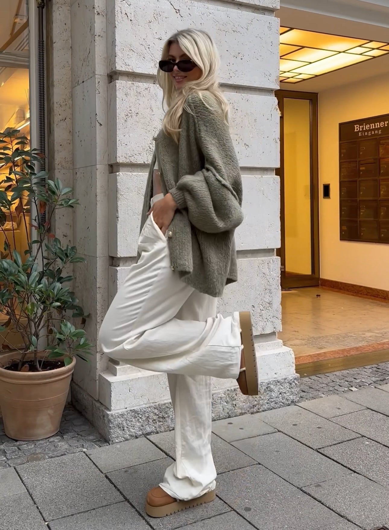 Sylis-Mode | Stylish Oversized Wool Cardigan for Women