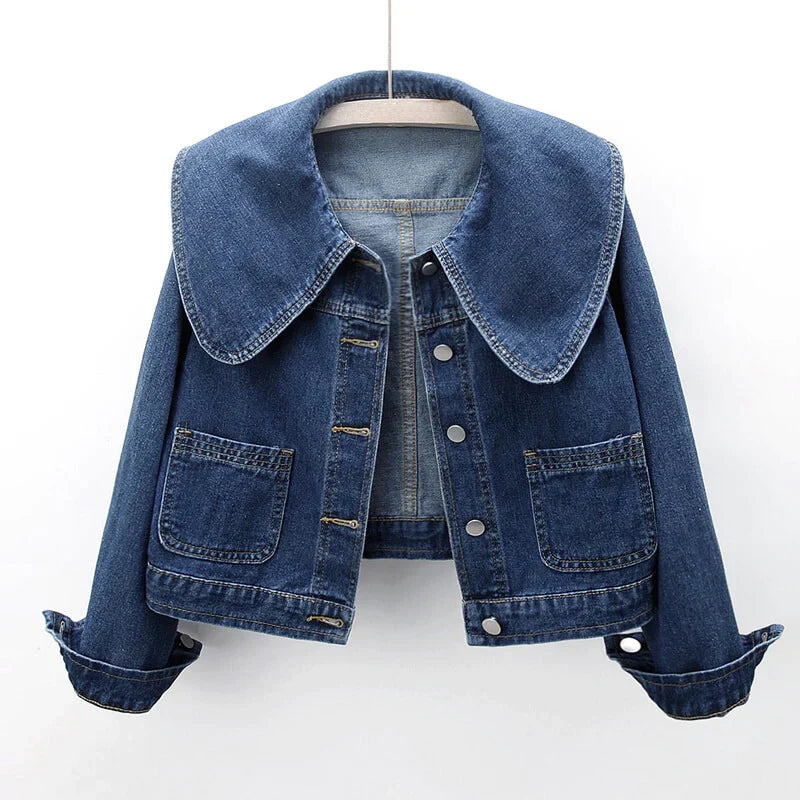 Sylis | Big Collar Denim Jacket