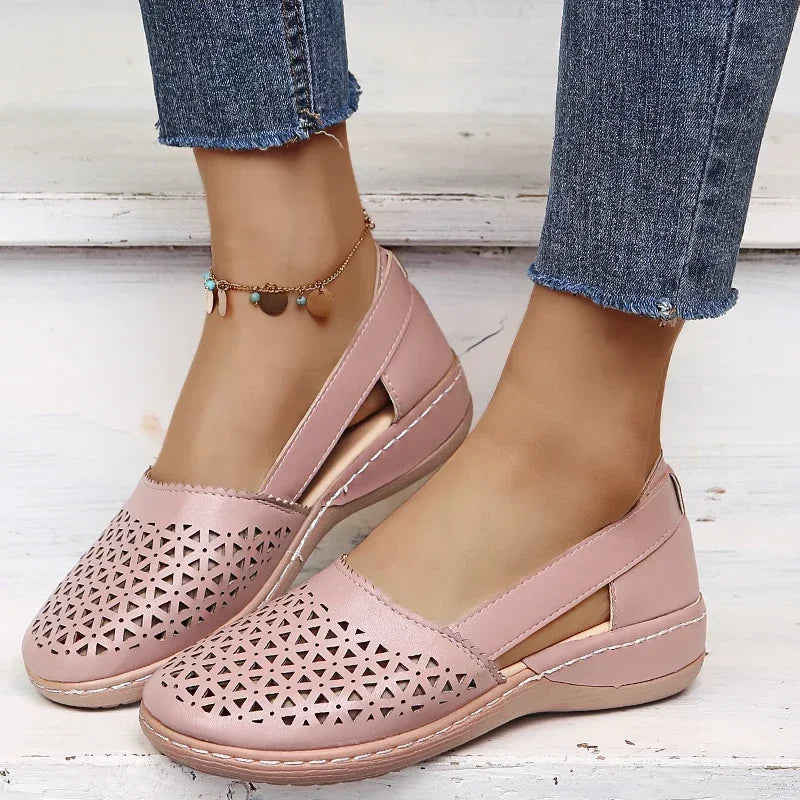 Sylis | Perforated Slip-On Flats