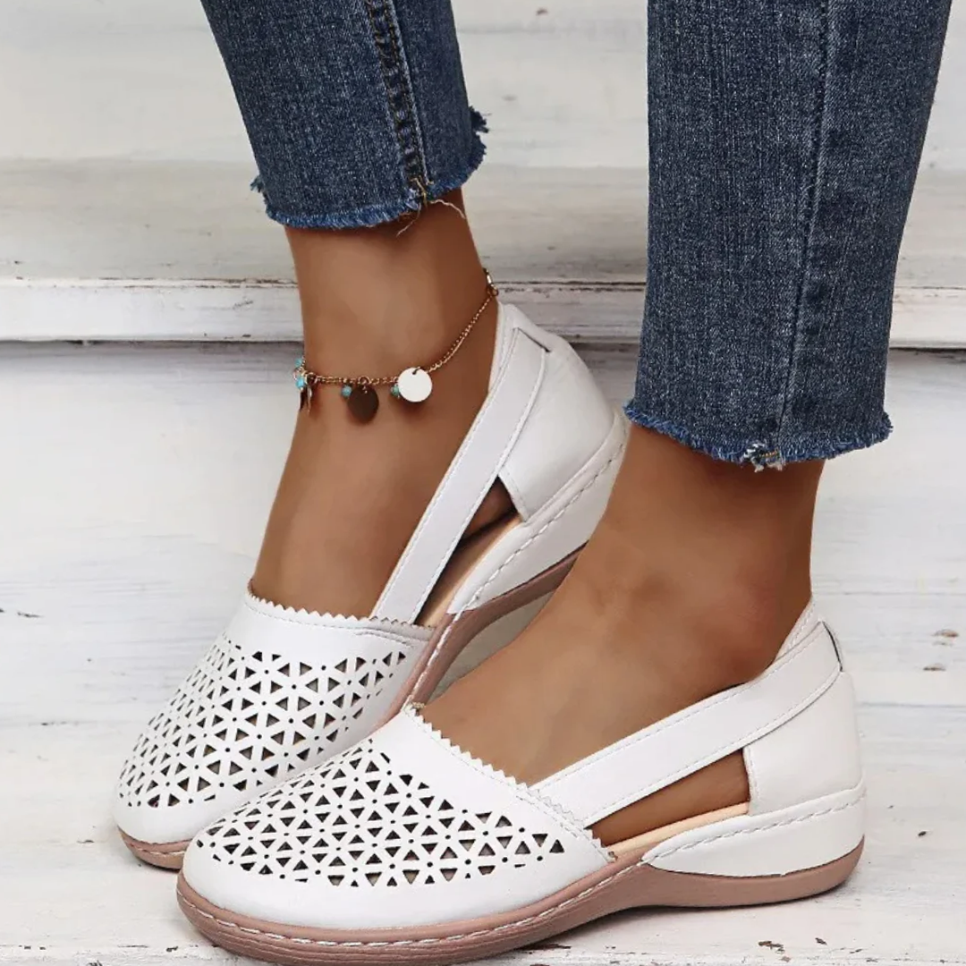 Sylis | Perforated Slip-On Flats