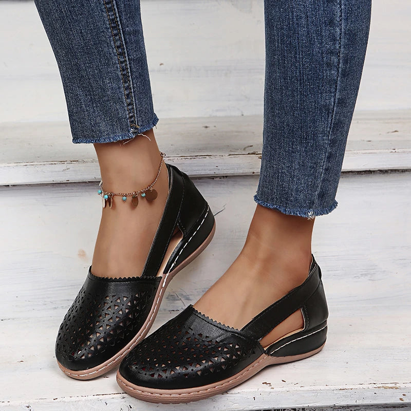 Sylis | Perforated Slip-On Flats