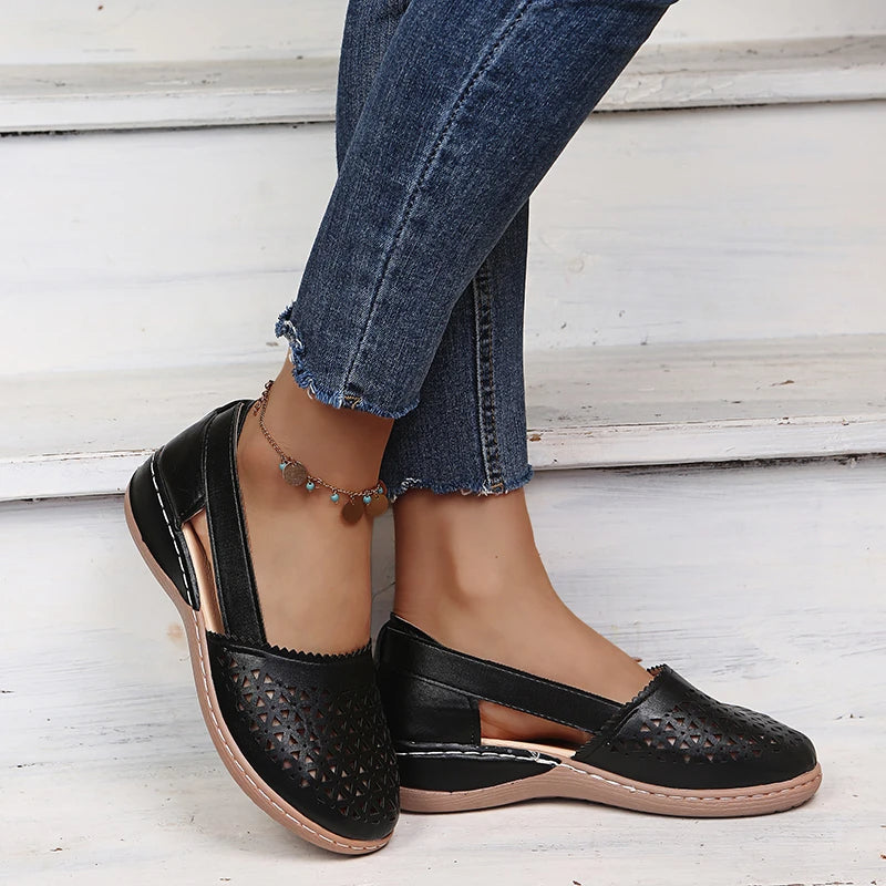 Sylis | Perforated Slip-On Flats