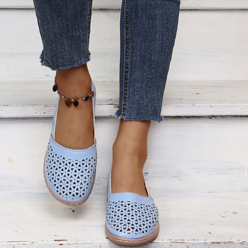 Sylis | Perforated Slip-On Flats