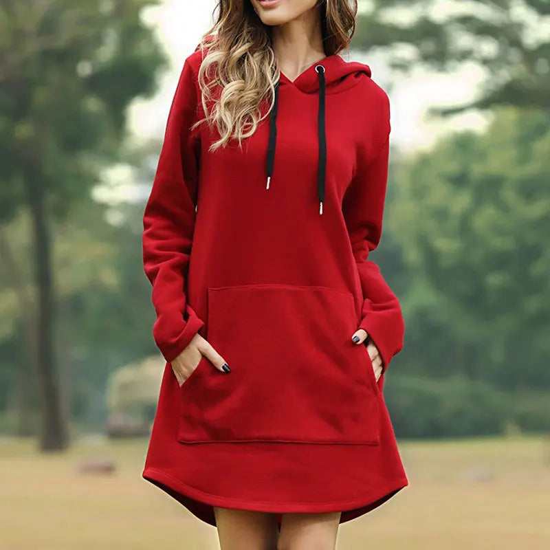 Sylis | Long Warm Hoodie Dress