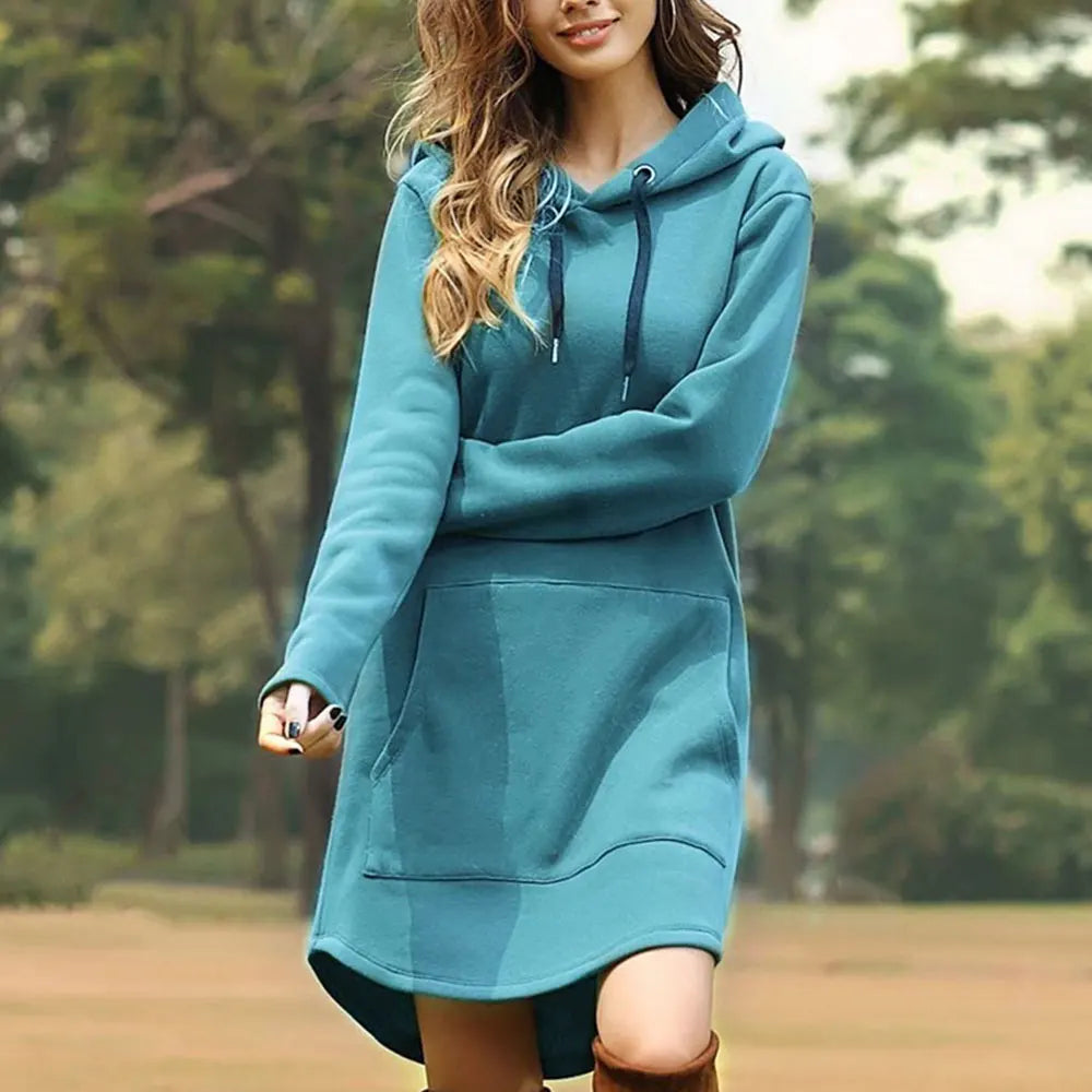 Sylis | Long Warm Hoodie Dress