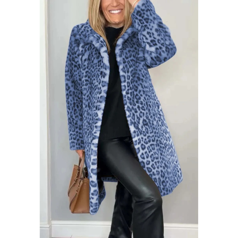 Sylis - Elegant Stylish Leopard Print Coat