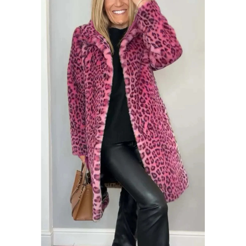 Sylis - Elegant Stylish Leopard Print Coat