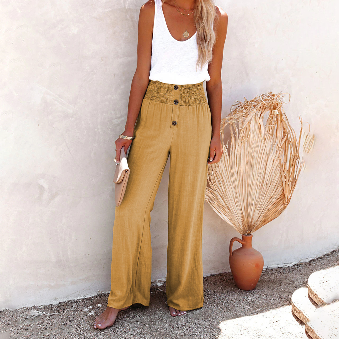 Sylis | Relaxed High-Waist Loose Pants