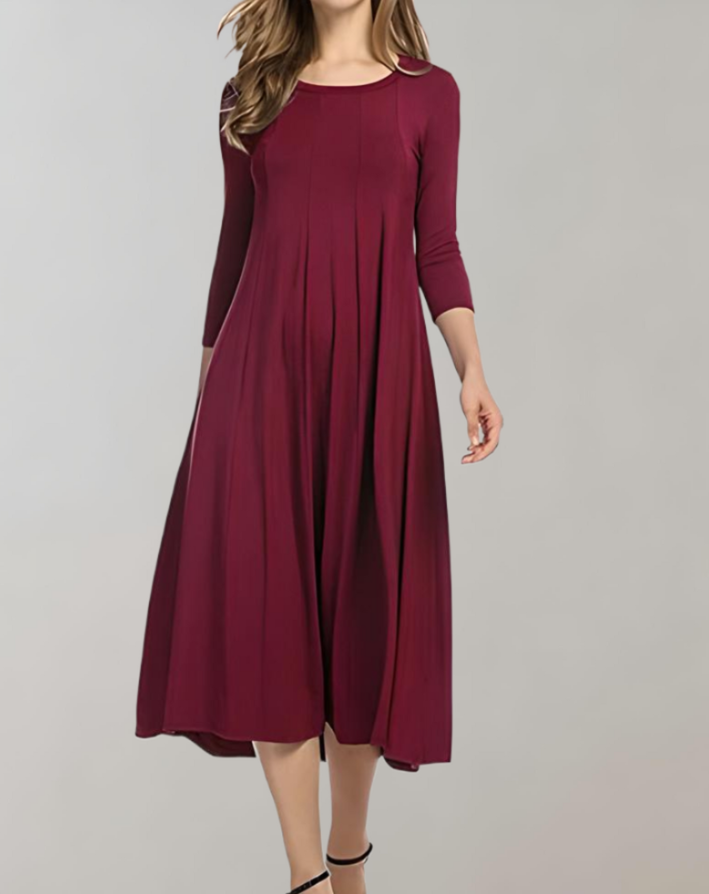 Sylis swing type with 3/4 sleeves and round neck