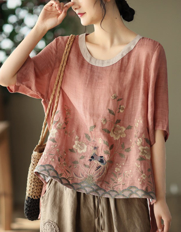 Sylis - Stylish Embroidered Floral Tunic