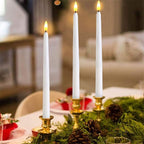 Flameless taper candles for stylish decor