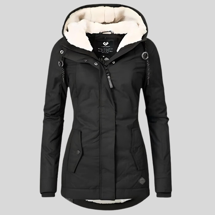 Sylis-Mode | warm winter jacket with hood for women