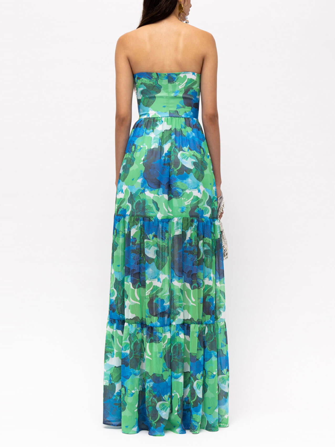 Sylis | Elegant Floral Tube Maxi Dress