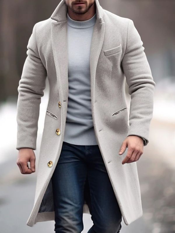 Sylis-Mode - Modern men's coat with buttons