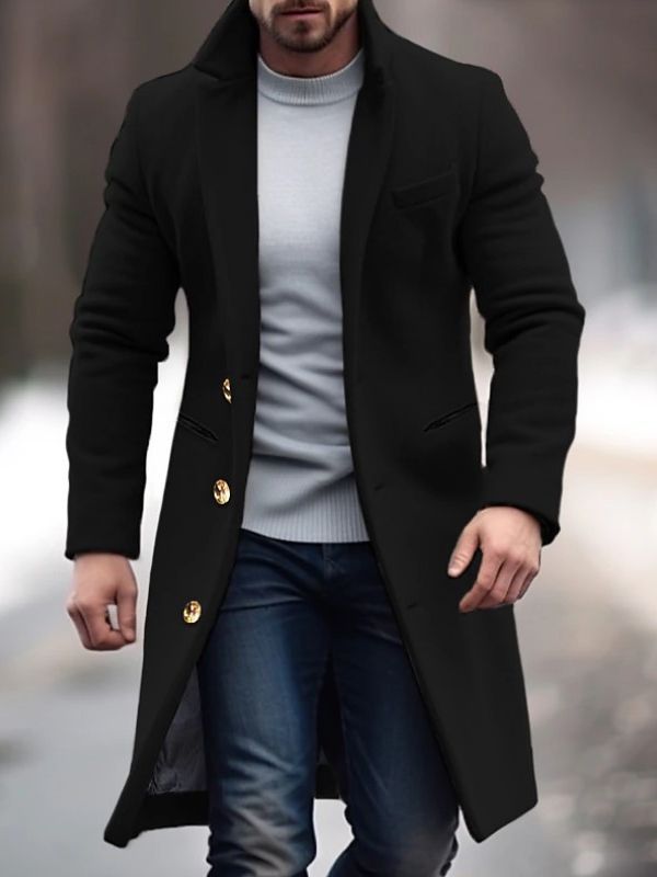 Sylis-Mode - Modern men's coat with buttons