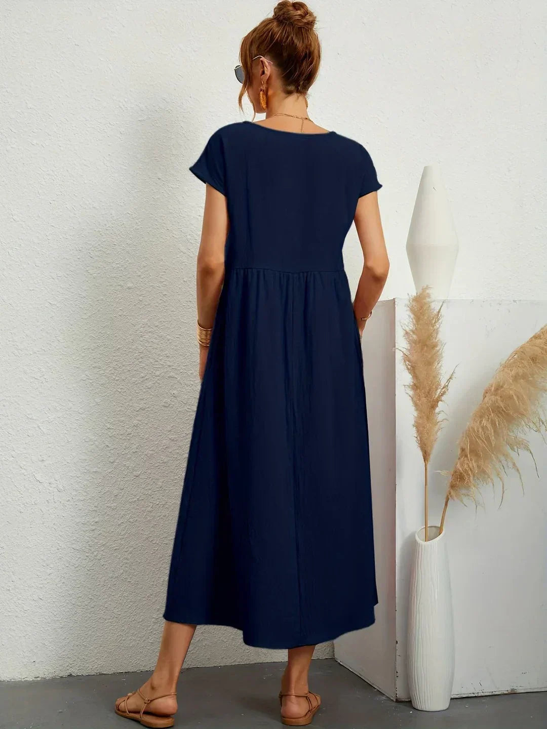 Sylis | Lightweight Cotton Dress With Pockets