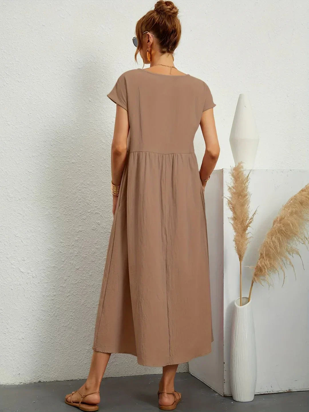 Sylis | Lightweight Cotton Dress With Pockets