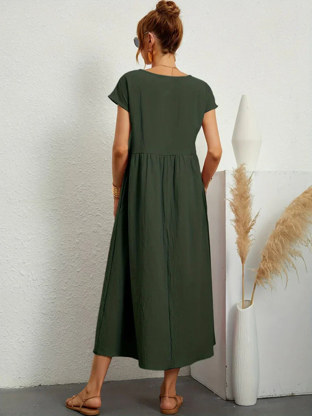 Sylis | Lightweight Cotton Dress With Pockets