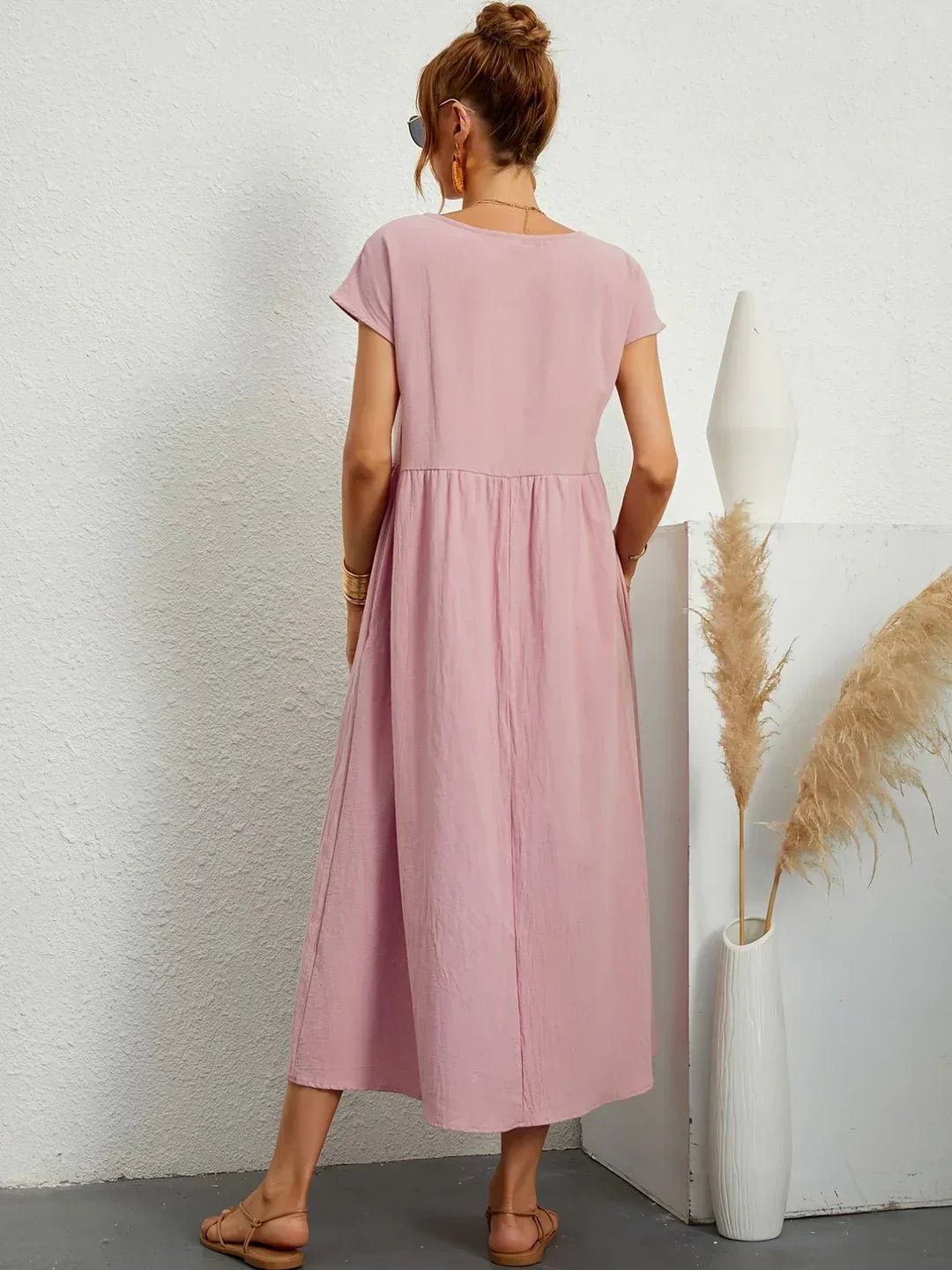 Sylis | Lightweight Cotton Dress With Pockets