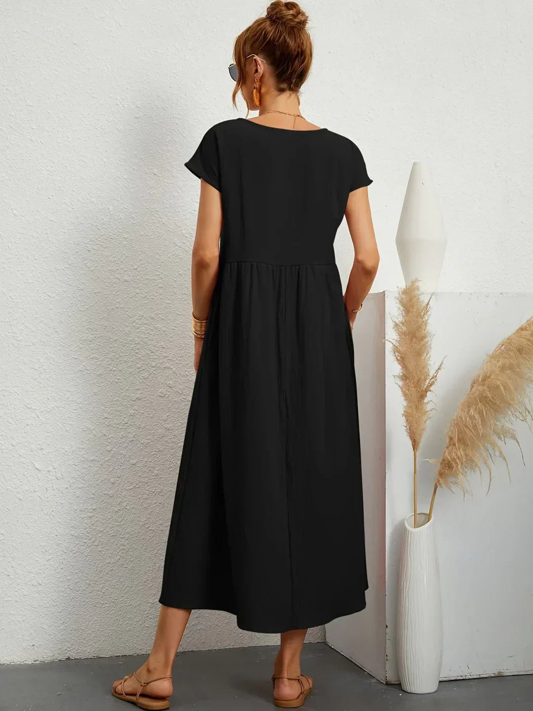 Sylis | Lightweight Cotton Dress With Pockets