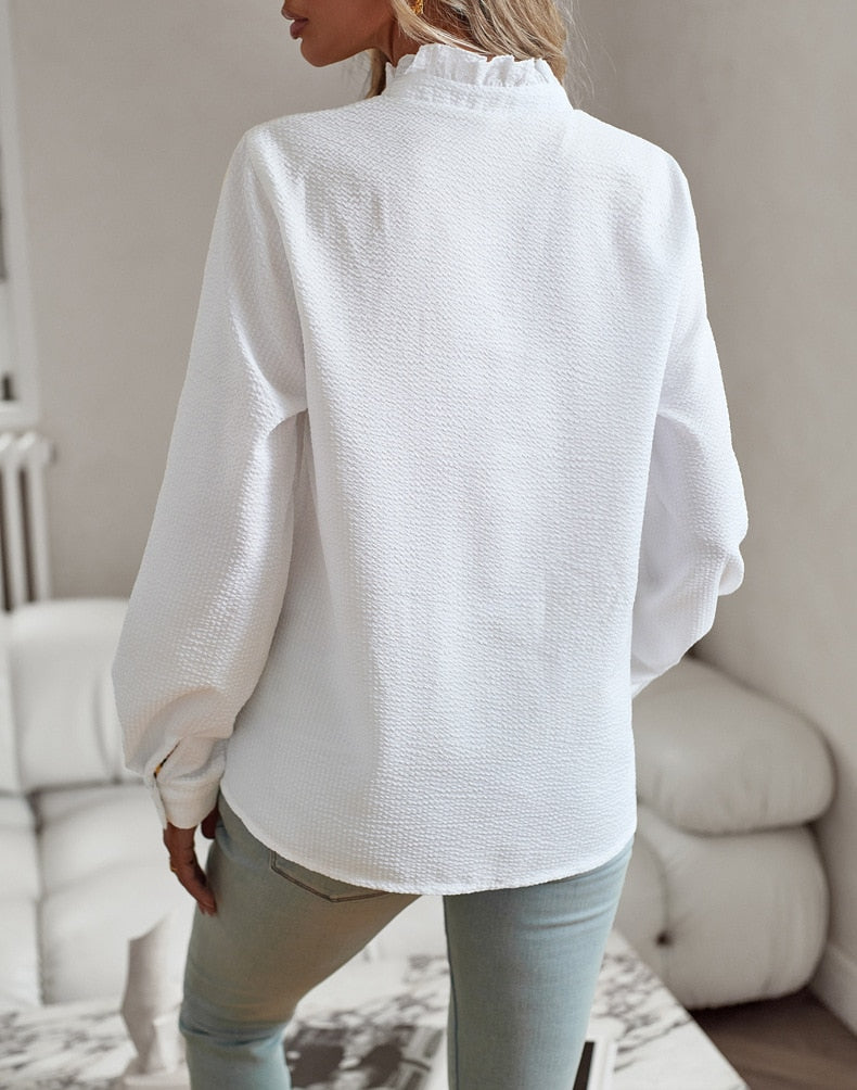 Sylis | Elegant Long Sleeve Blouse for Women