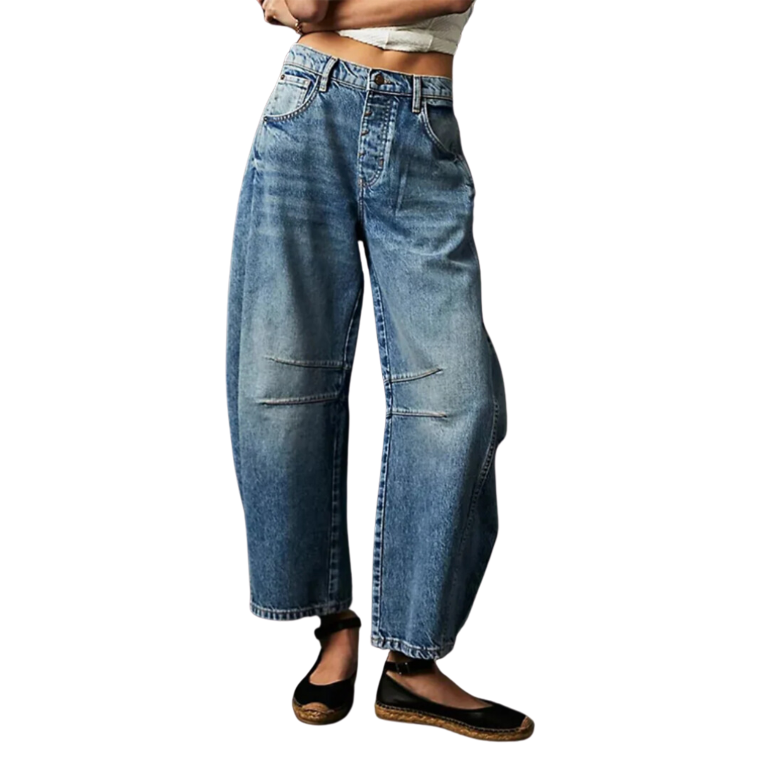 Sylis | Low-waist Baggy Cropped Jeans
