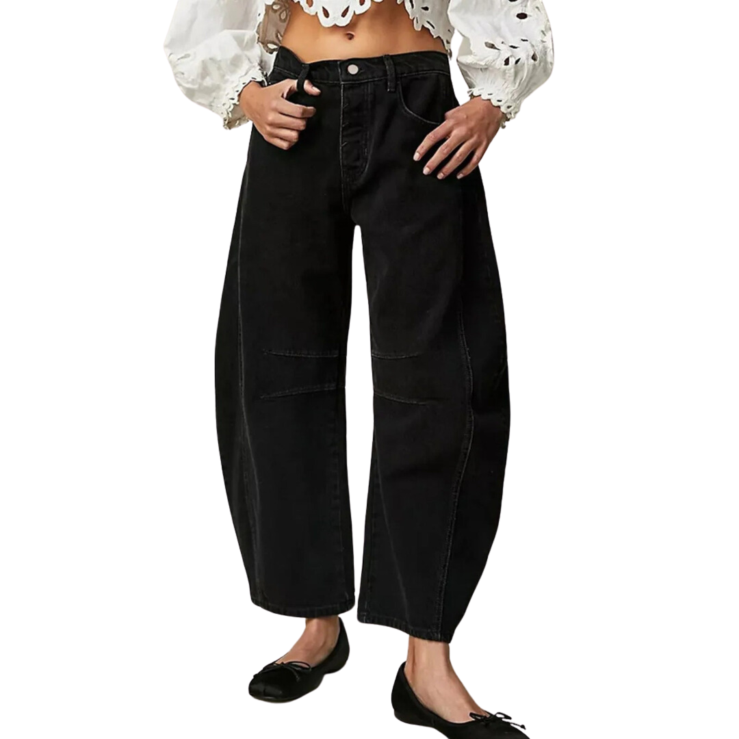 Sylis | Low-waist Baggy Cropped Jeans