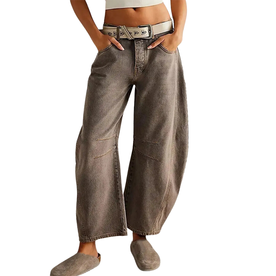 Sylis | Low-waist Baggy Cropped Jeans