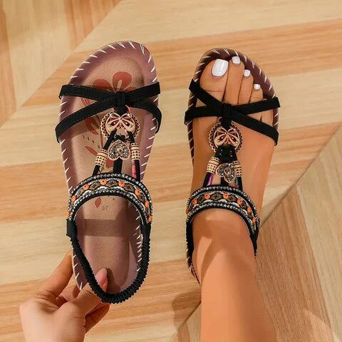 Sylis | Boho Flat Sandals