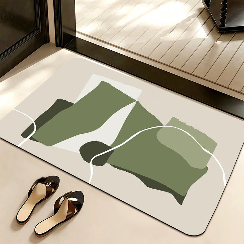 Abstract Pattern Non-Slip Bath Mat