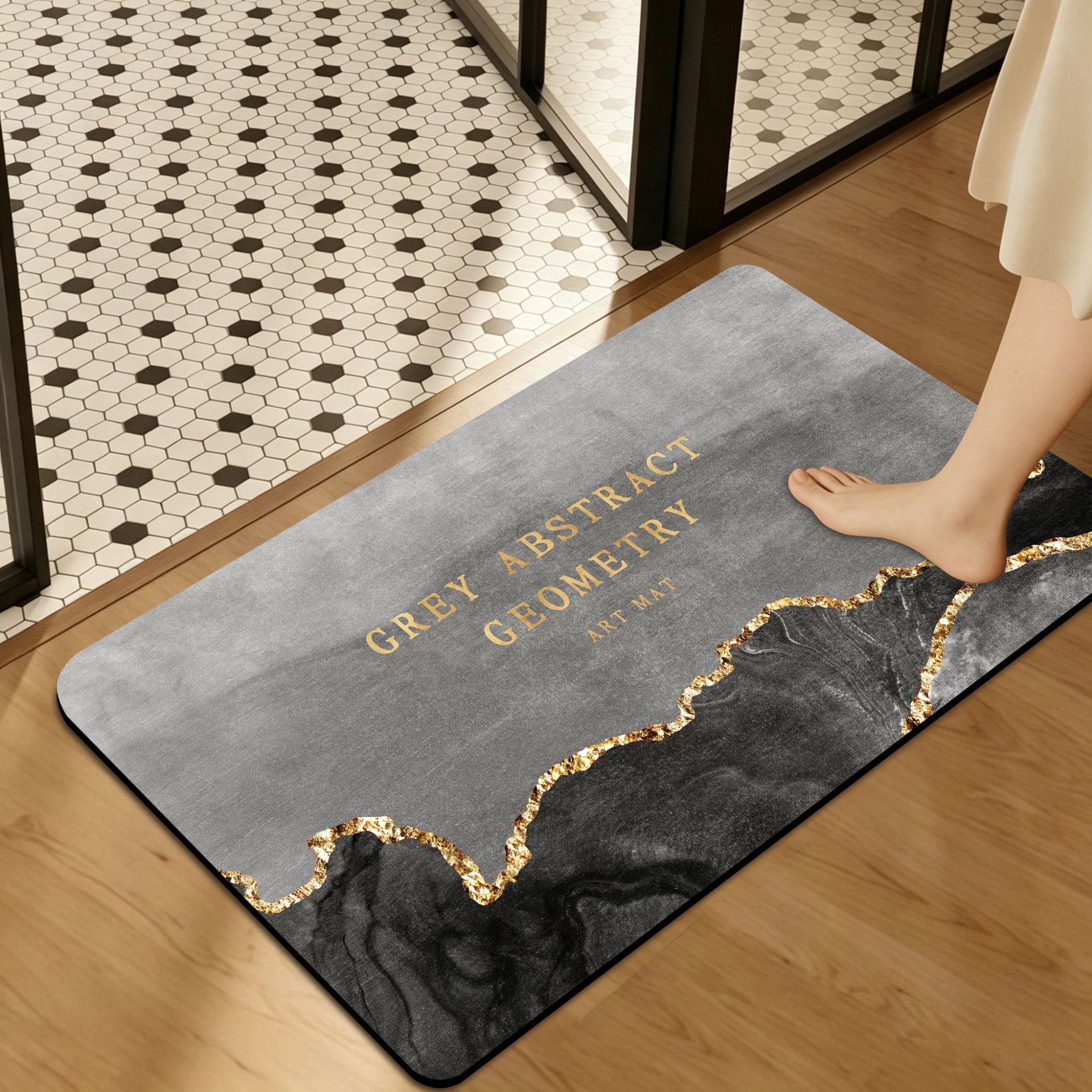Floral Art Bathroom Mat