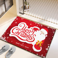 Festive Christmas-Themed Bath Mat