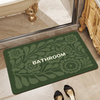 Decorative Floral Bathroom Mat