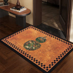 Artistic Floral Patterned Floor Mat