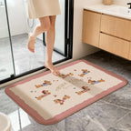 Cute Cartoon Cat Bath Mat