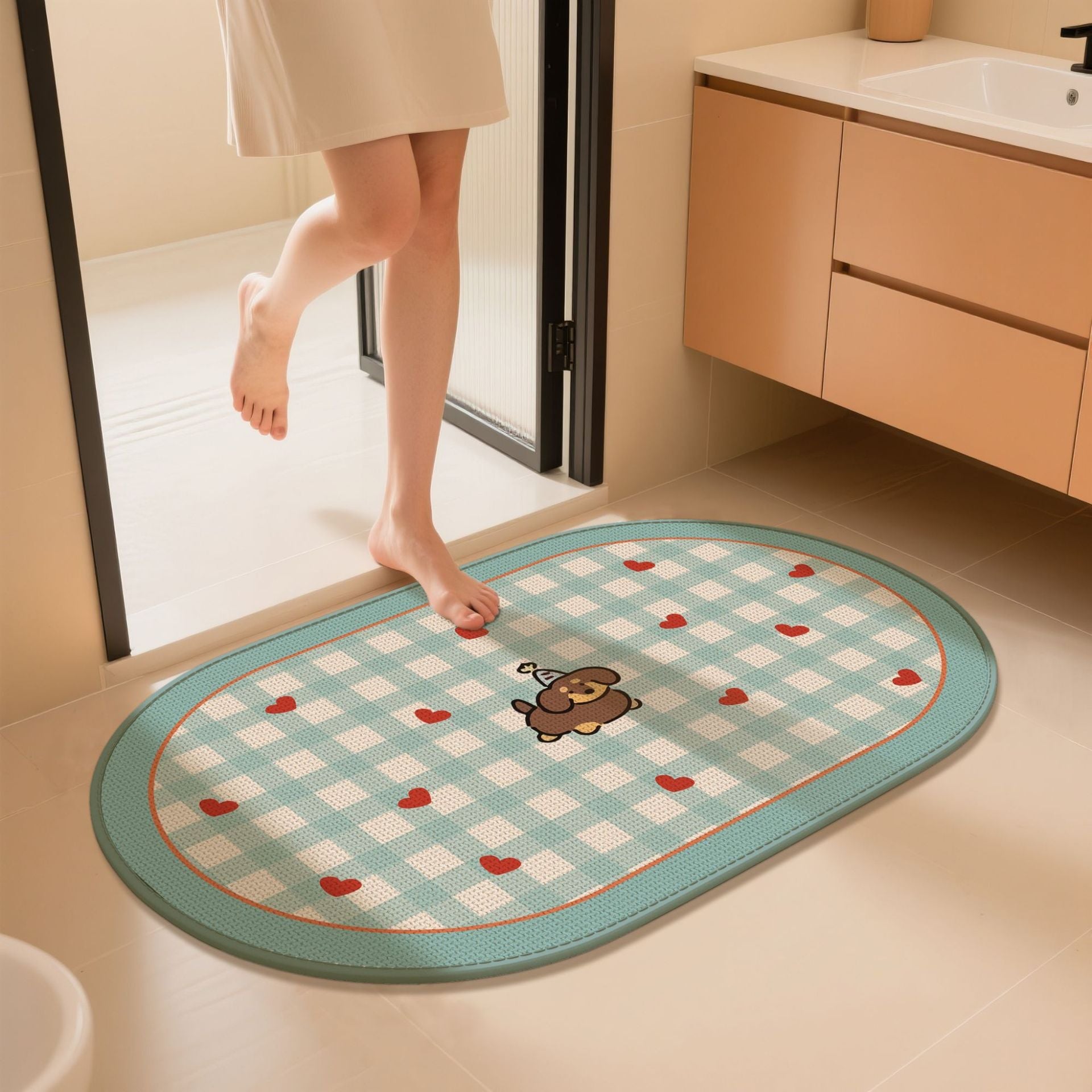 Cute Animal-Themed Bath Mat