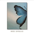 Textured Butterfly-Inspired Canvas Artwork